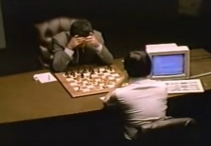 Garry Kasparov shakes hands with Feng-Hsuing Hsu at game 1 of 1997 Deep  Blue vs. Kasparov re-match in New York City, New York, Mastering the Game