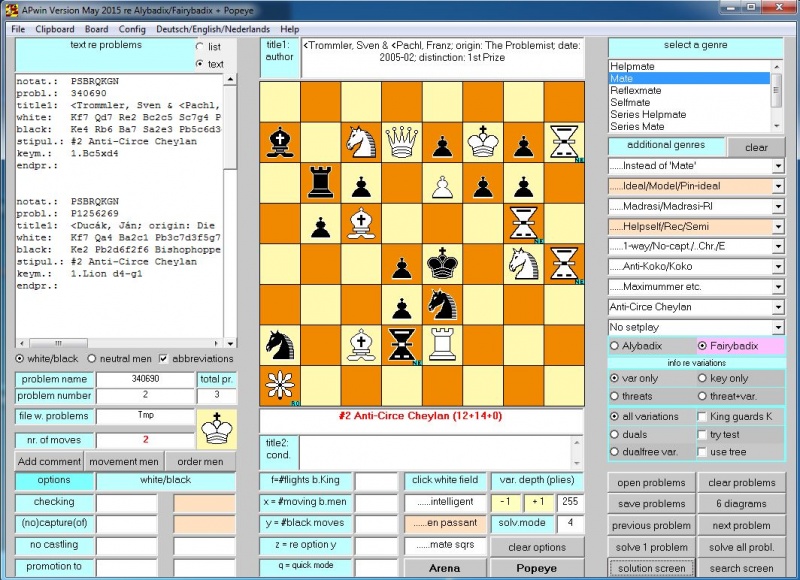 chess problem solving software
